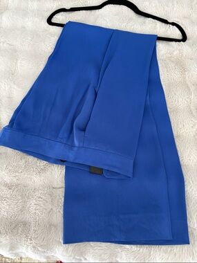 Women Anne Fontaine Royal Blue Dress Pants 38